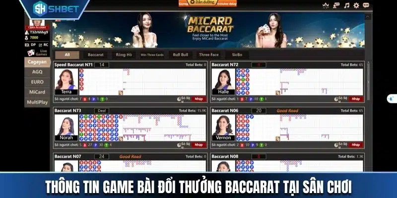 Thông tin game bài đổi thưởng baccarat tại sân chơi